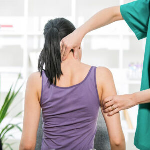 Treatment for pain in the upper back and neck